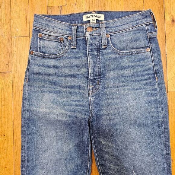 Rivet & Thread Madewell Jeans Women's Size 26 High Rise Bootcut Jeans - Picture 3 of 10
